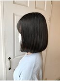 ワンレングスボブカット
