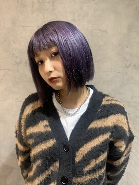 ティアム 渋谷店(Tiam shibuya) パープルカラー/ケアブリーチ/渋谷カラー