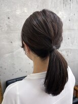 メルシー トータル ブランディング サロン(merci TOTAL BRANDING SALON)&nbsp;オリーブグレージュ/ローポニーアレンジ/merci横浜