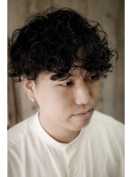 ヘアー グランジ プラス(hair Glunge Plus) 【長め緩めが柔らかい】【大きめ波まきパーマ】