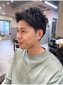 メンズカット 爽やかアップバング