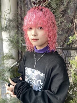 フィン(fin,) 斜めバング/デザインカラー/グレージュカラー/シルキーベージュ