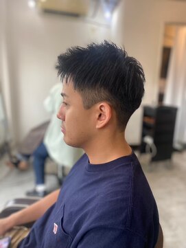 メンズカット バイ ソイクフ(メンズカット by SOY-KUFU) MEN’S HARE アッシュブラックベリーショート