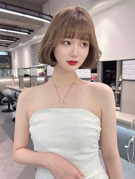 リリー(Lilley) 【lilley 稲永麻衣】韓国ボブ+髪質改善+ボブ+ブリーチ+韓国ヘア
