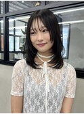 ウルフレイヤーカット/顔まわり/グレージュ/透明感カラー/渋谷