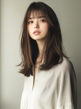 アルトリスト(Altruist Aging×HAIR&SPA) ★ダークアッシュ大人ガーリーボブ着物ミディアムレイヤーカット