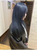 大人気ネイビーカラー×エンドカラー