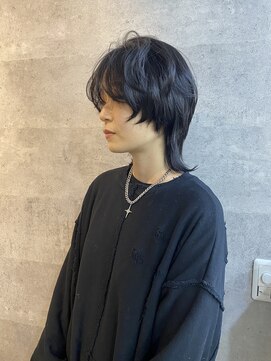 アジールヘア 北千住駅西口店(agir hair) ウルフレイヤーレイヤーたっぷりデザイン黒髪風北千住