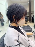 20代30代40代大人美人丸みショートボブ白髪ぼかしハイライト川崎