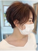 20代30代40代耳掛け大人抜け感丸みショート
