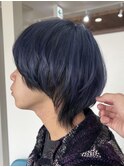 【鈴木悠孝】　逆インナー/ブルーシルバー/メンズウルフ