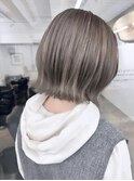 #アッシュベージュ#ボブ
