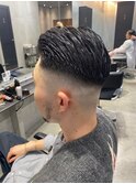 バーバー　ツーブロック/刈り上げ/ツイスパ/ビジネス/かきあげ 