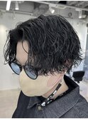 渋谷波巻きスパイラルパーマ緩めシャドウパーマツイストパーマ