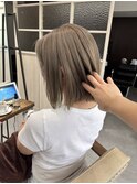 ミルクティー/ボブ/ヘイリーボブ/切りっぱなしボブ