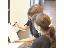 カウンセリングを大切にしています！何でもご相談ください！