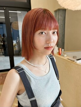 スニュウ(snuw) 【snuw_ayano】オレンジピンクカラー/ボブ