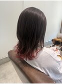 裾color/cherry red/gradation color