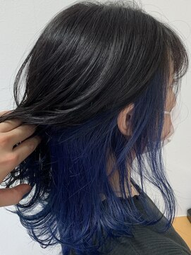 ロコン(Lokon) インナーカラー×ブルー