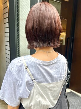コフィー バイ メルト 吉祥寺(cofy by melt) 阿部/切りっぱなしボブ外ハネボブ暖色カラー吉祥寺