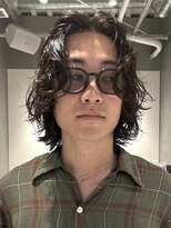 テクネ 天神大名(techne) 天神大名シャドウパーマスパイラルパーマセンターパートウルフ