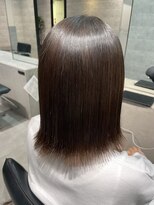 シーク センター南店(seek)&nbsp;縮毛矯正で切りっぱなしボブにスタイルチェンジ♪