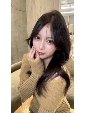 ロンドルピナス 小倉(Lond Lupinus) 黒髪カタログ/オリーブグレー/ココアベージュ/小顔に見せるヘア