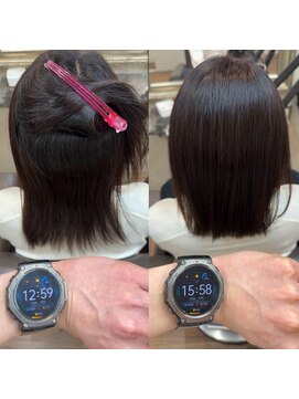 ネコ 稲毛(neco) 【稲毛】髪質改善縮毛矯正カット カラー 3時間