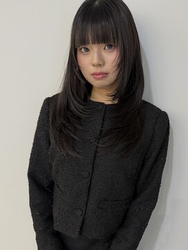 エンヴィー(ENVY) 黒髪ロングにハッシュカット/ロングレイヤー