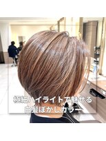 アッシュ 中山店(Ash)&nbsp;【家郷限定】極細ハイライトで魅せる白髪ぼかしカラー