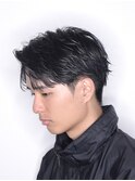 リバースセンターパート/ニュアンスパーマ/アップバング/韓国風