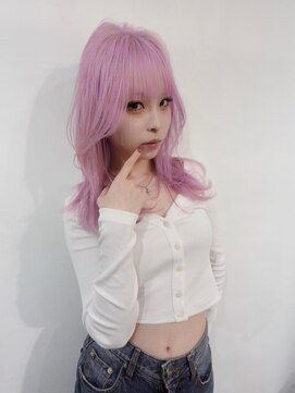 ジーナ オモテサンドウ(XENA) ペールピンク×レイヤーカット