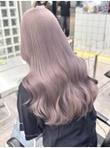 渋谷ピンクベージュカラーペールピンク顔周りレイヤー韓国