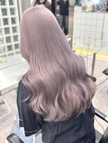 サンクマーケット 渋谷(cinq MARKET)&nbsp;渋谷ピンクベージュカラーペールピンク顔周りレイヤー韓国