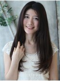 女性らしい華やか個性派ストレートロングスタイル!! 巣鴨店