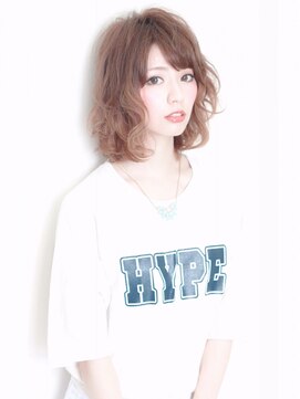 オーロ 西宮店(ORO) 前髪と顔周りのカールで見せる絶対小顔ミディアム~ボブヘア