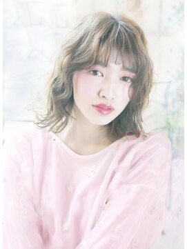 メル(Mer) ☆斜めバング×ワンレンにちょっとレイヤー☆