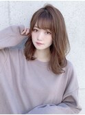 【ROULAND石川】ダブルバングセミディゆるカール