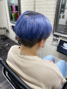 ミミック (mimic) 【派手髪】aqua blue【ブルーアッシュ】