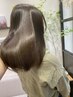 【ストレートプラン】カット＋縮毛矯正 ＋グロストリートメント￥22000