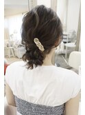 カジュアルシニヨンアレンジ ヘアセット