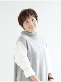 【えがお美容室】50代に人気☆柔らかラウンドショート