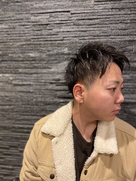 ヒロギンザ 恵比寿店(HIRO GINZA) ツーブロックビジネスショートフェードかき上げツイストパーマ