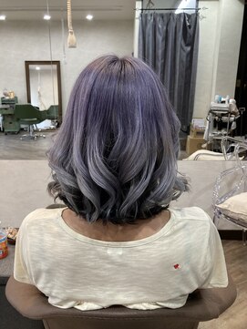 パペル(PAPEL) 大人女性似合わせカットカラー+ブリーチ+インナーカラー