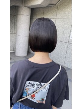 シェノン 武庫之荘(CHAINON) 外ハネボブ/セクションカラー/ボブ/縮毛矯正