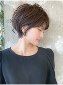大人ショートボブ/20代30代40代50代/小顔ショート/表参道