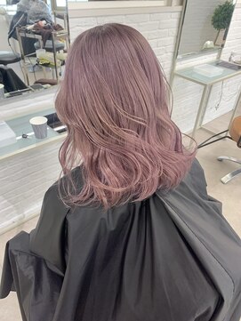 ムク 新宿(muc) ピンクラベンダー　ケアブリーチ　新宿