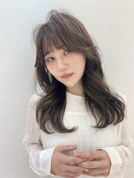 アンジェリカラボ 梅田店(ANGELICA LABO) 顔まわり似合わせくびれレイヤーベージュ【川又】