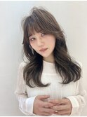 顔まわり似合わせくびれレイヤーベージュ【川又】