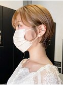 韓国風ショート_大人ガーリーチョコレートプリカール_ba416632